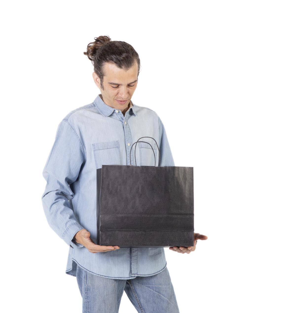 Bolsas papel de colores 120 g 42x35x12