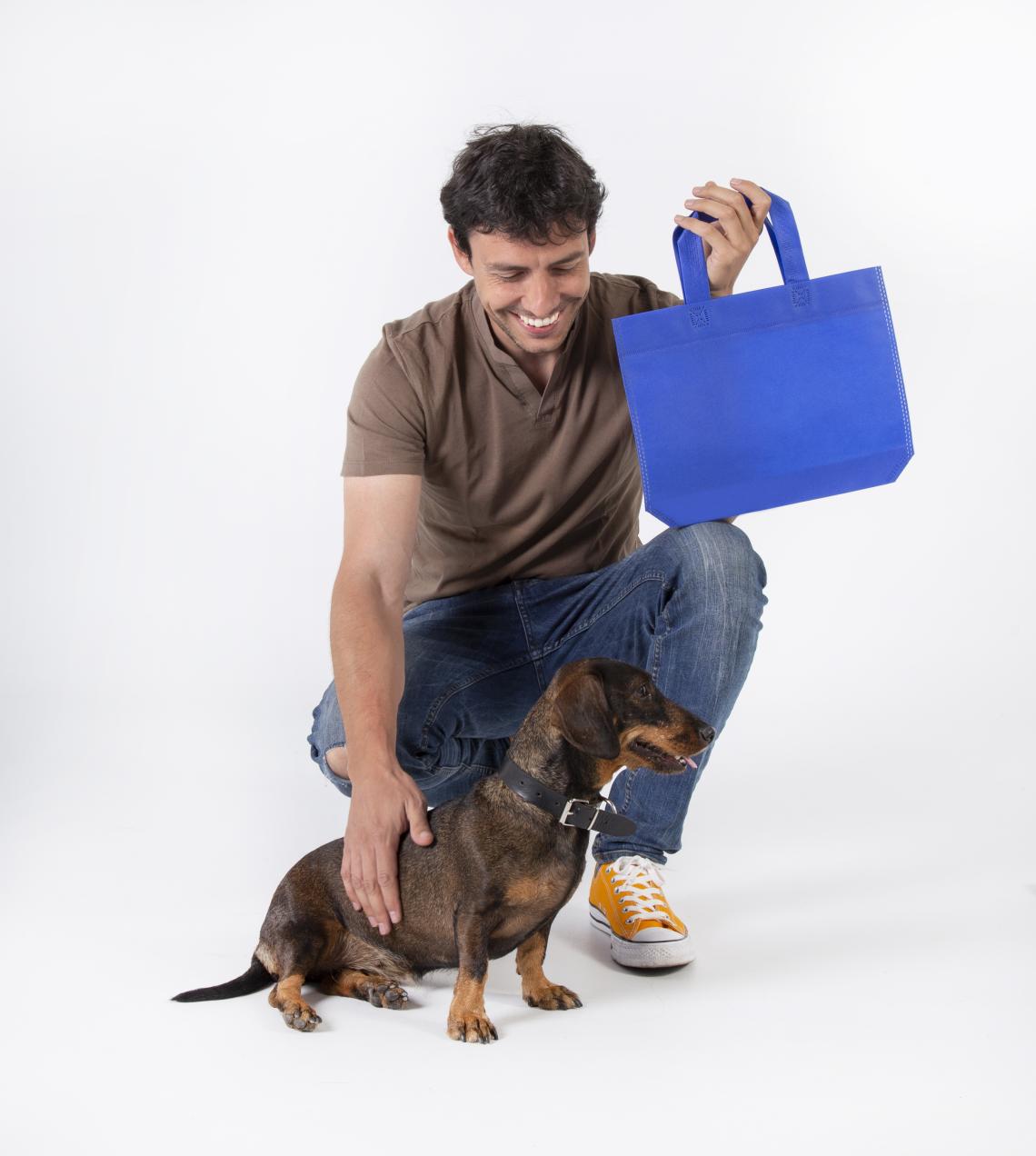 Bolsas tela asa corta 34x26x8