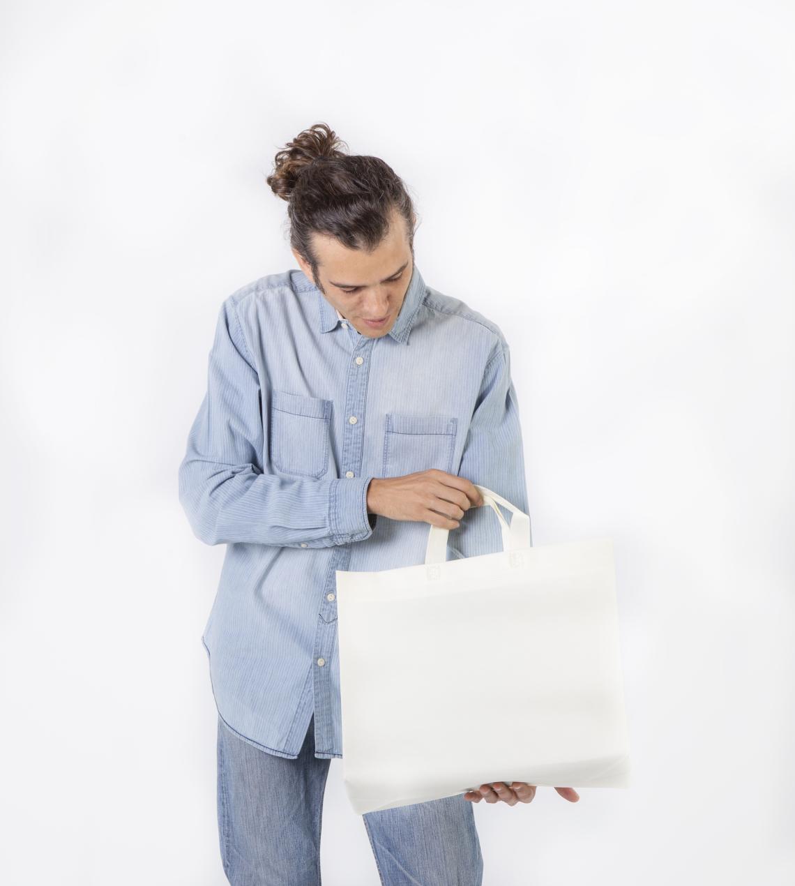 Bolsas tela asa corta 40x35x12