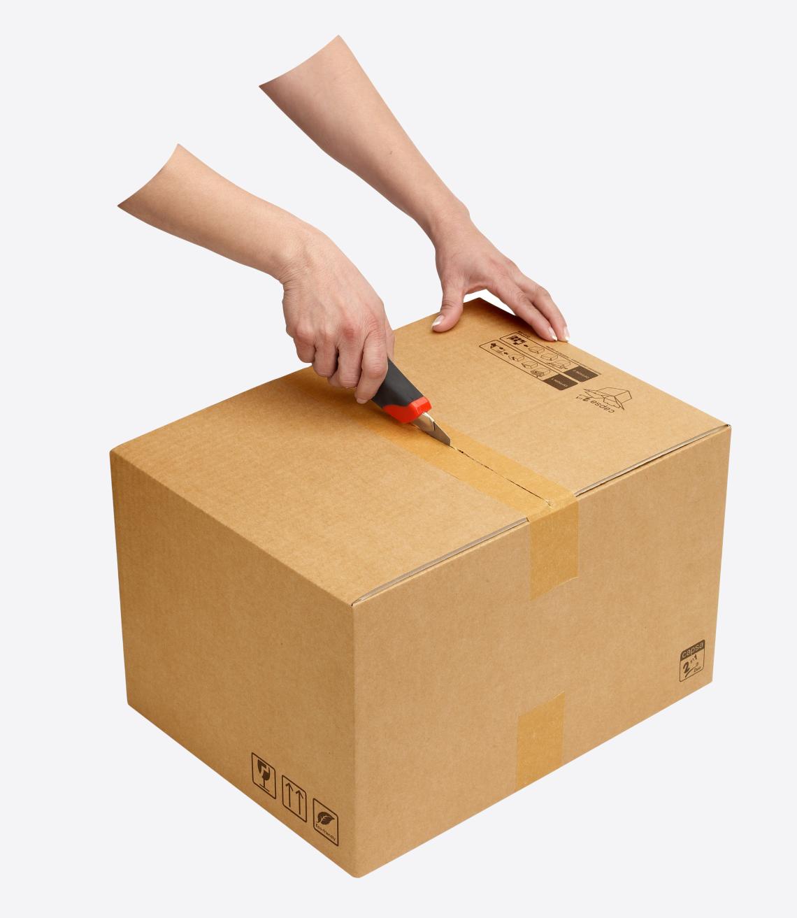 Cajas de cartón de color kraft