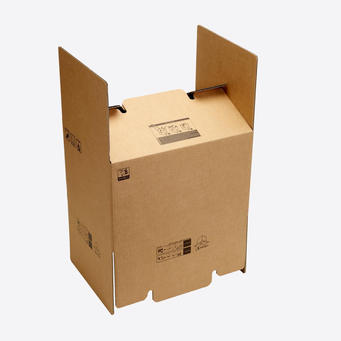 Cajas de cartón de color kraft de tamaño mediano