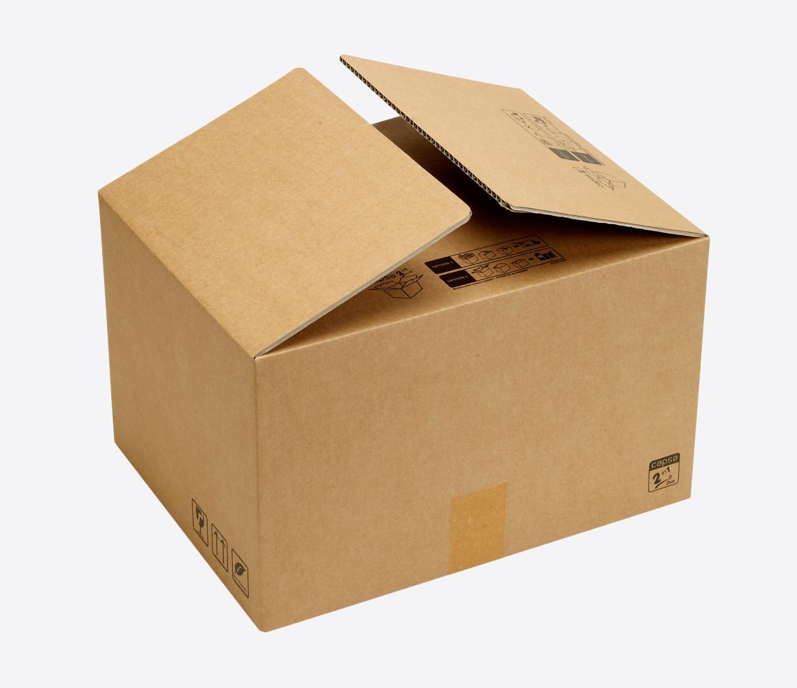 Cajas de cartón de color kraft de tamaño mediano