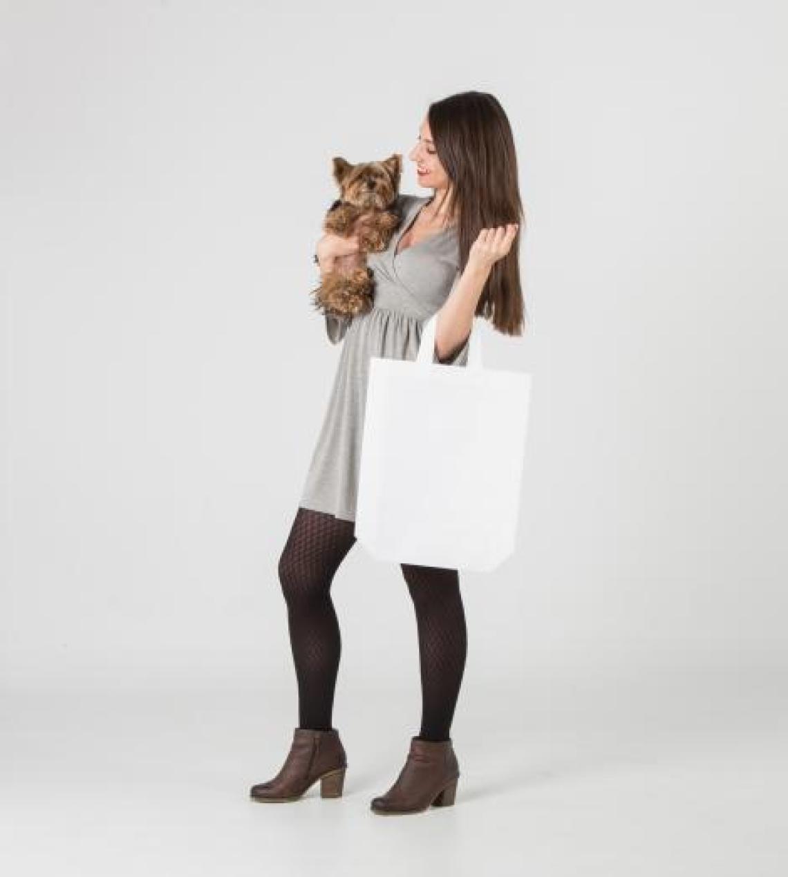 Bolsas con asas y  fuelle lateral