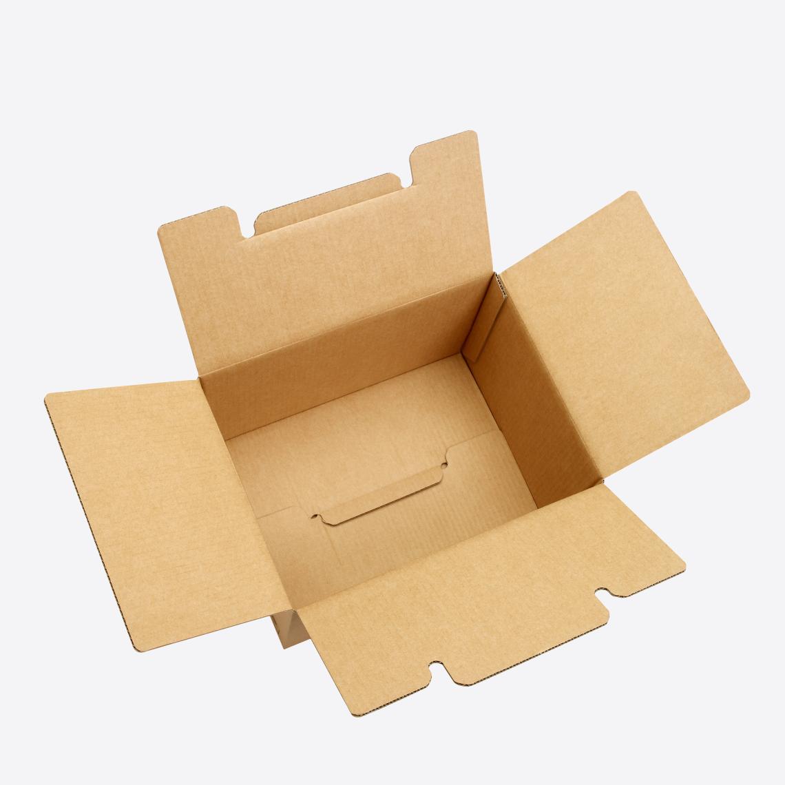 Cajas de cartón kraft con cierre solapa
