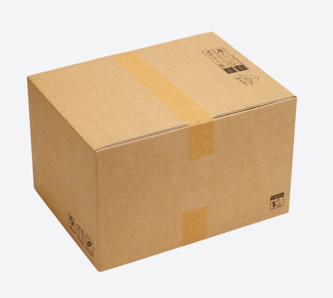 Cajas de cartón kraft con cierre solapa