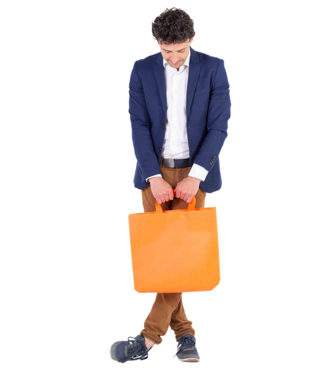 Bolsas tela asa corta 40x35x12