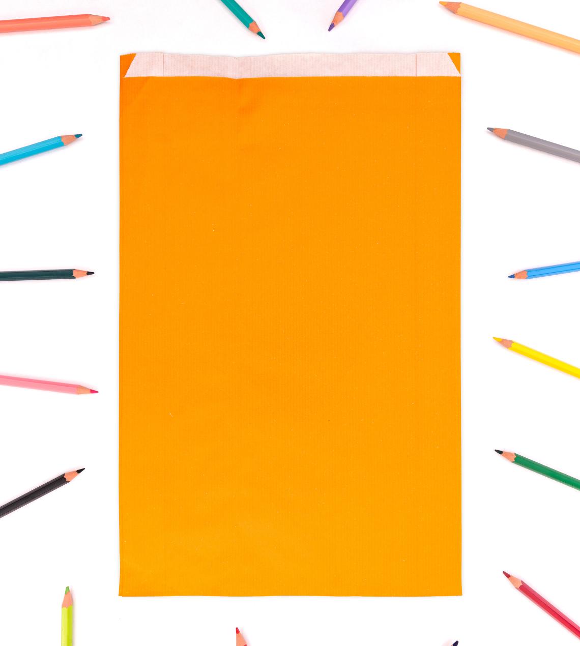 Sobres de papel 50 g con fuelle 24x42x6