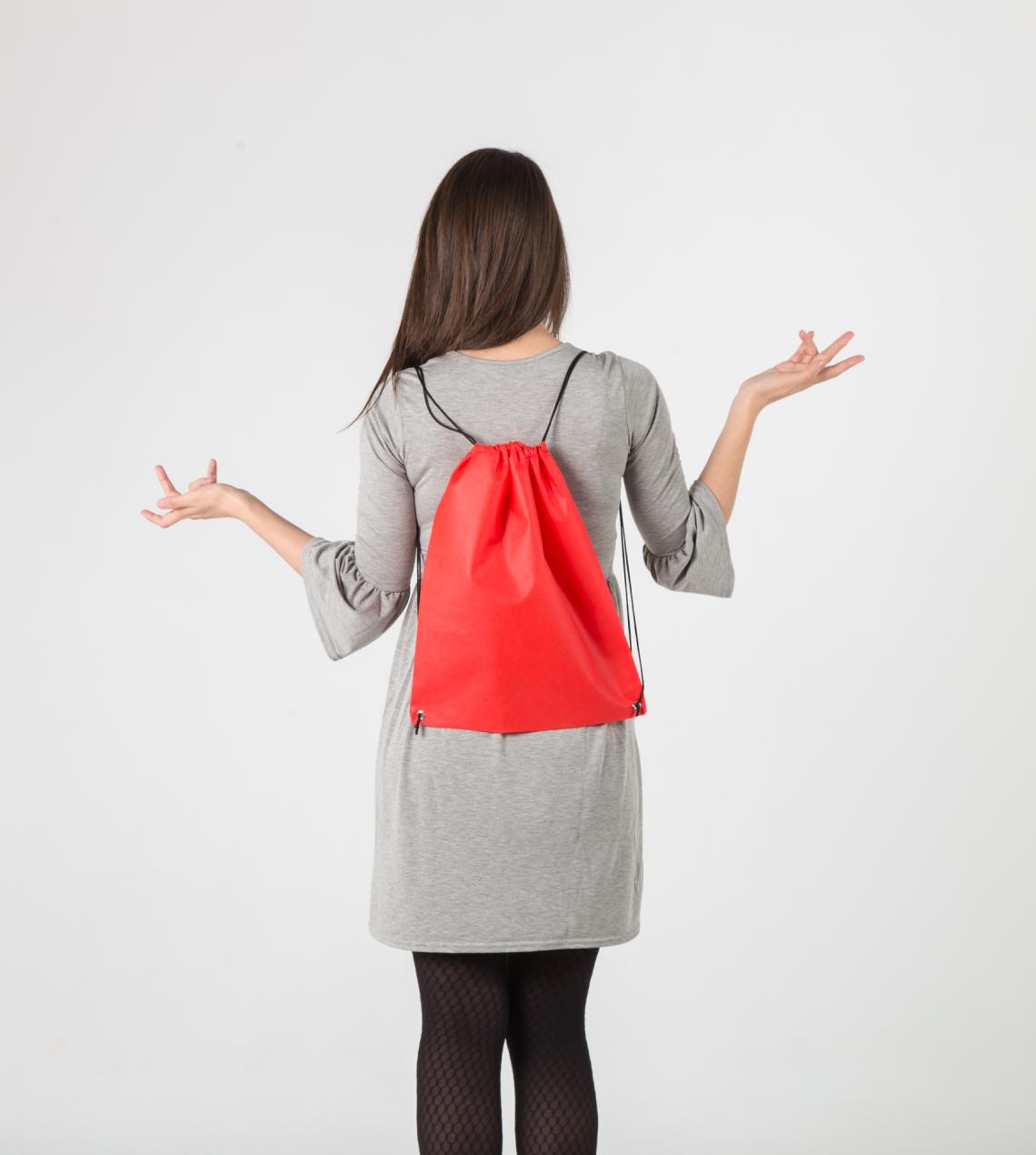 Mochila de tela con cuerdas 36x42