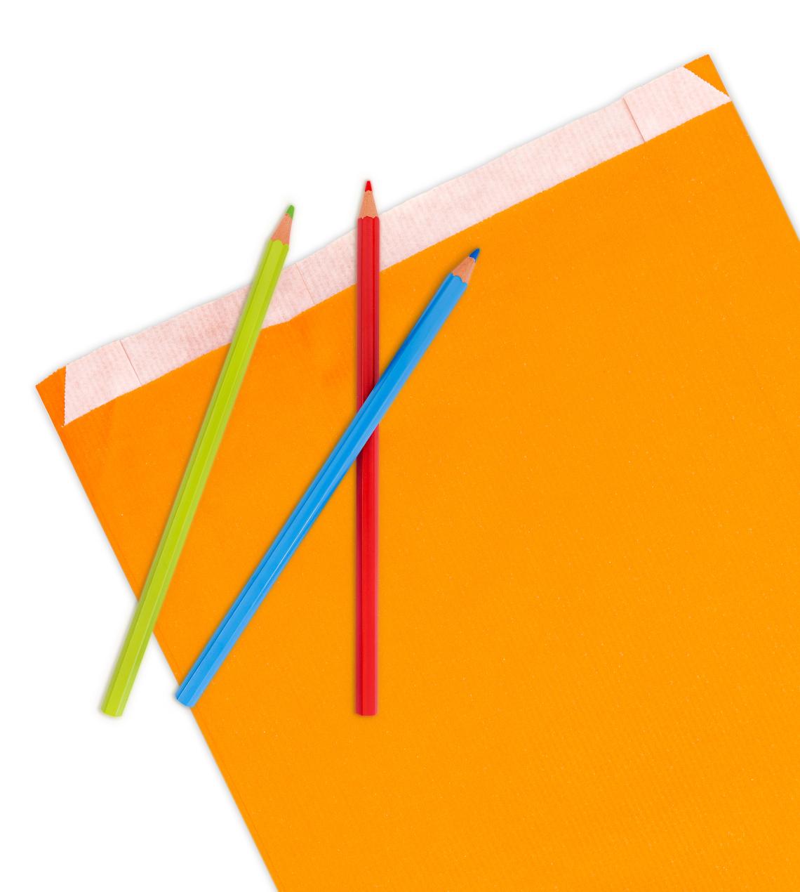 Sobres de papel 50 g con fuelle 24x42x6