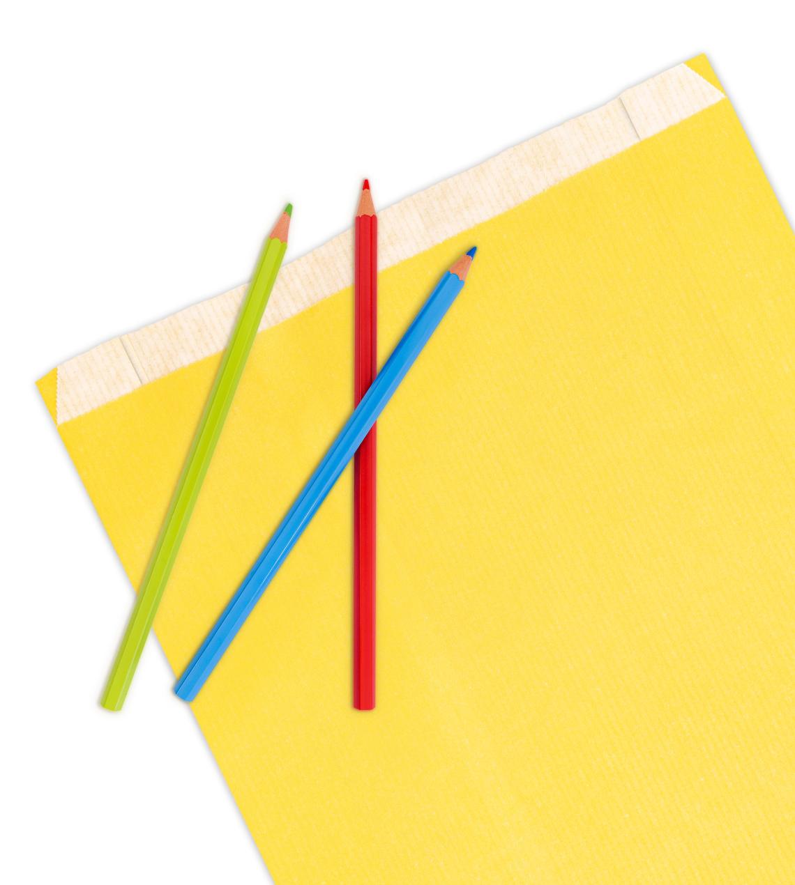 Sobres de papel 50 g con fuelle 24x42x6