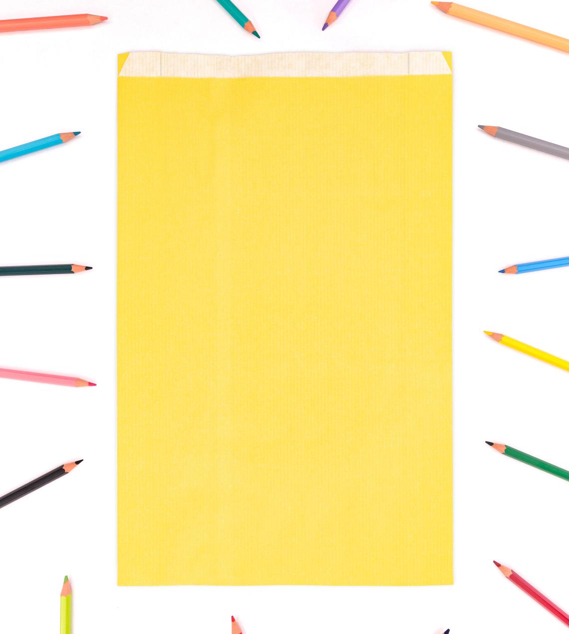 Sobres de papel 50 g con fuelle 24x42x6