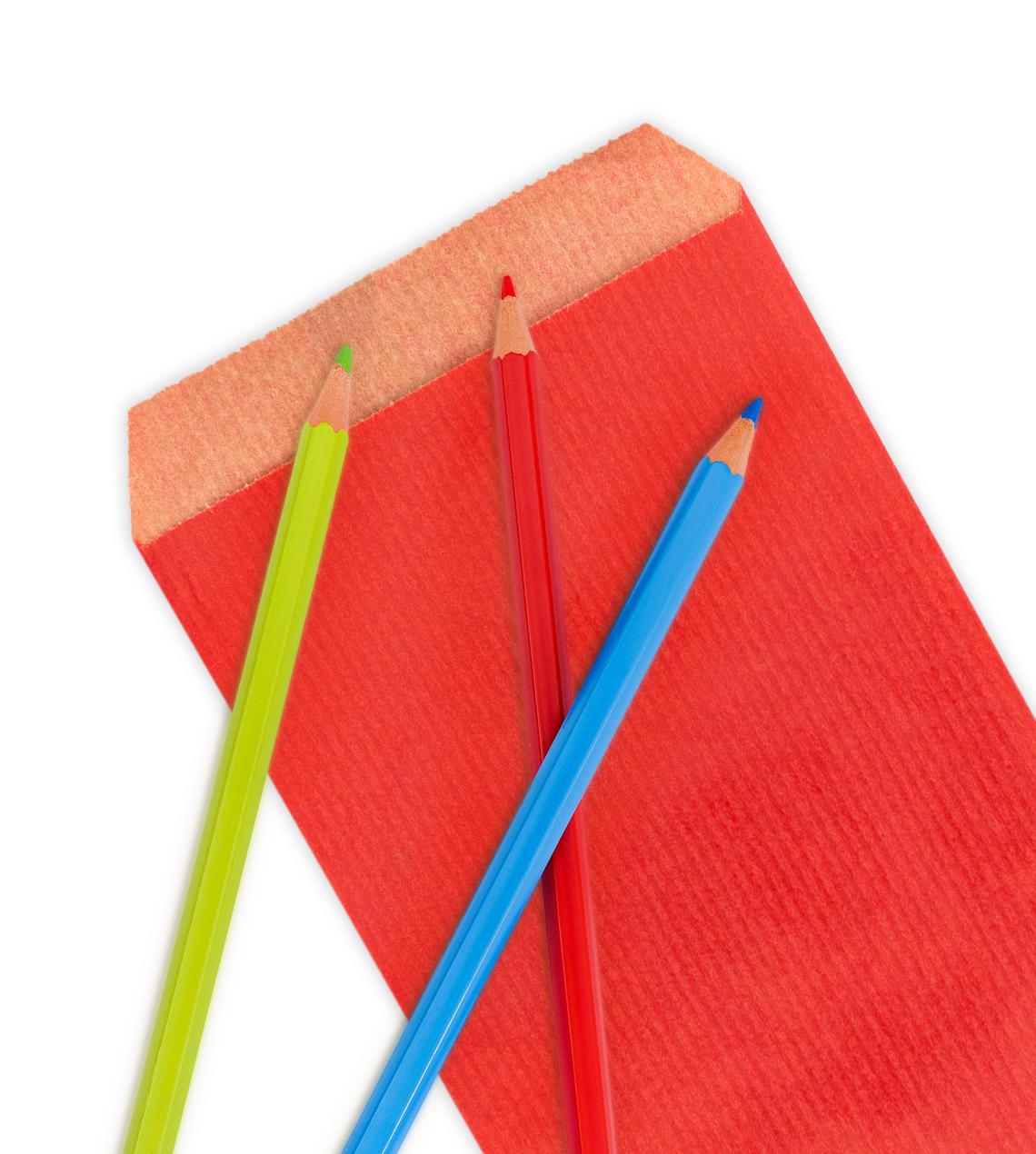 Sobre de papel kraft rojo 10x18