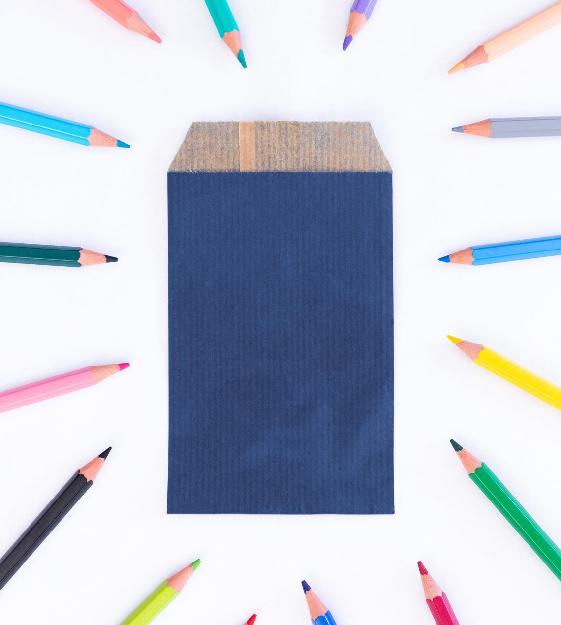 Sobres kraft de colores 50 g 8x15