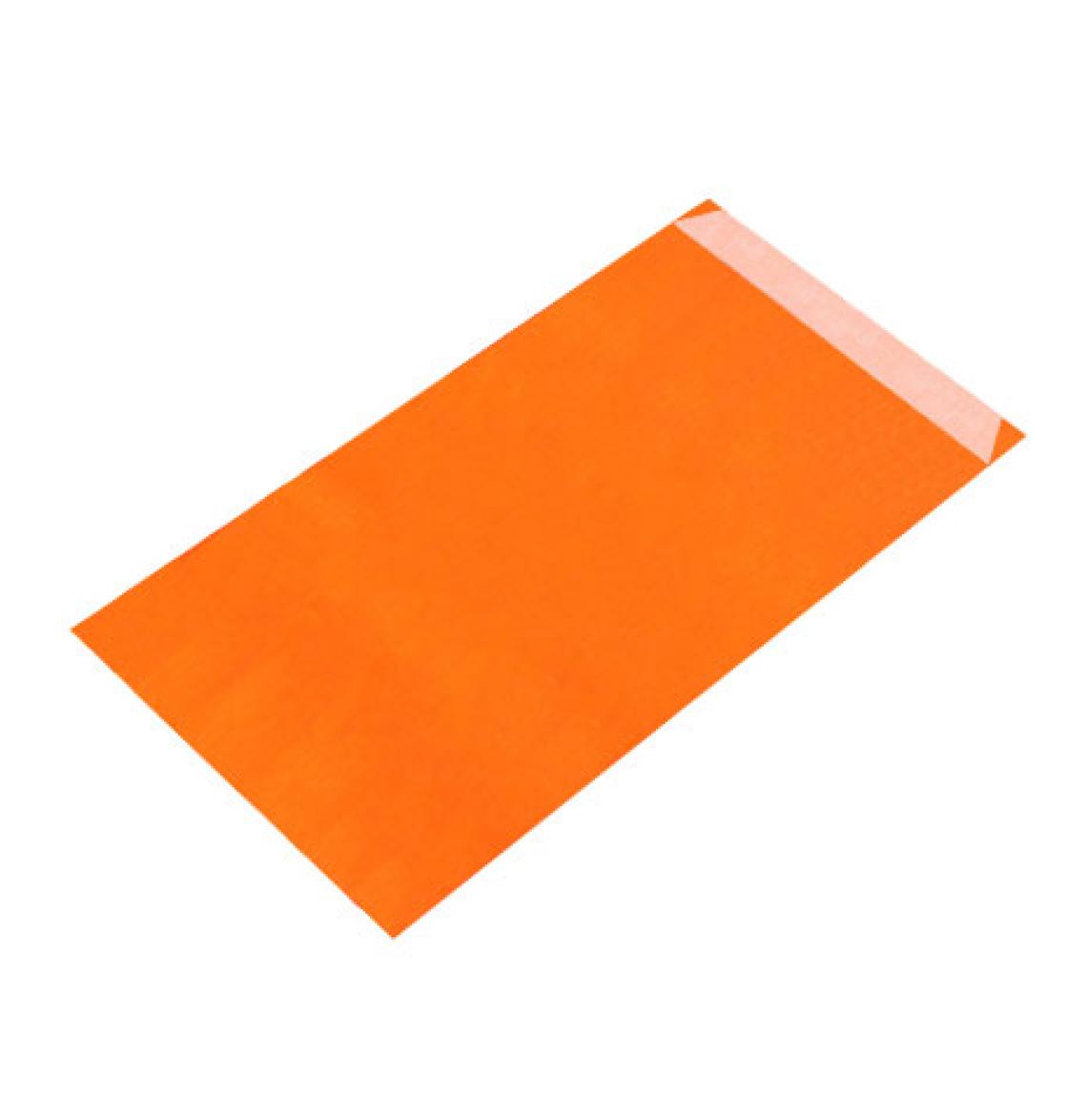 Sobres de papel de color naranja