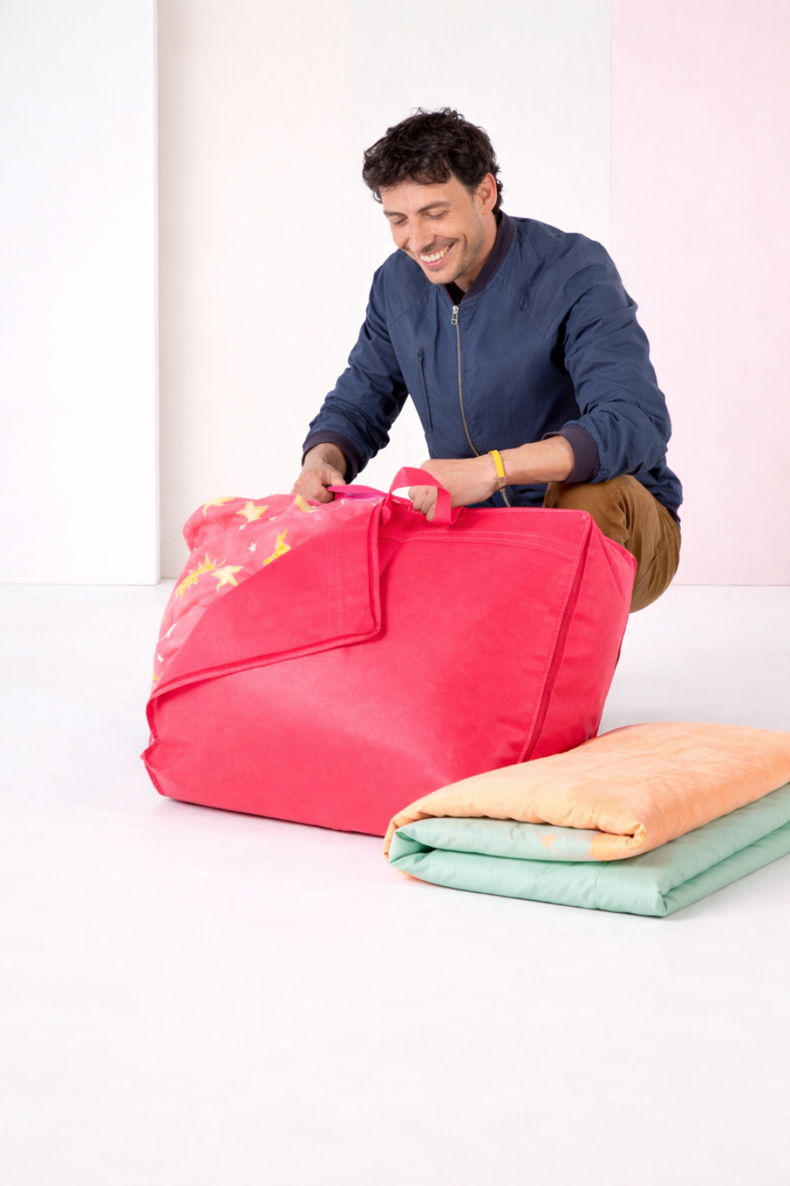 Bolsa de tela para guardar edredón 55x45x15