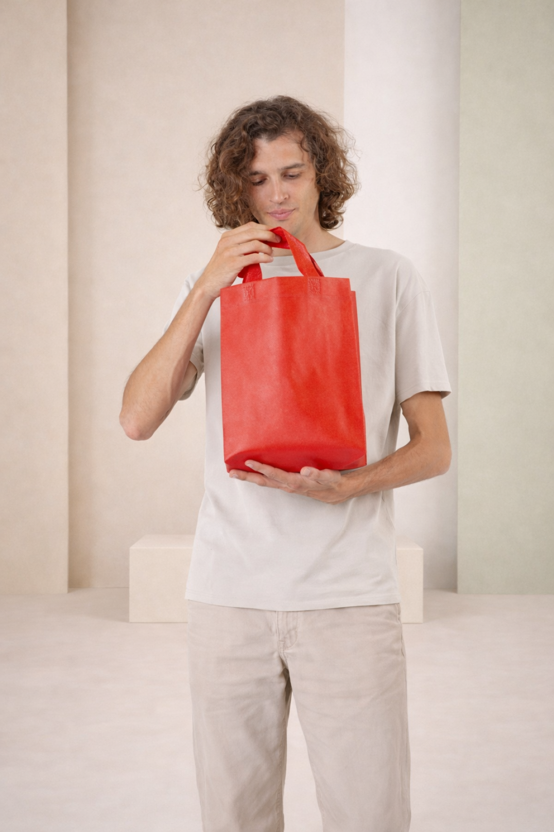 Bolsas de tela asa corta 25x30x10