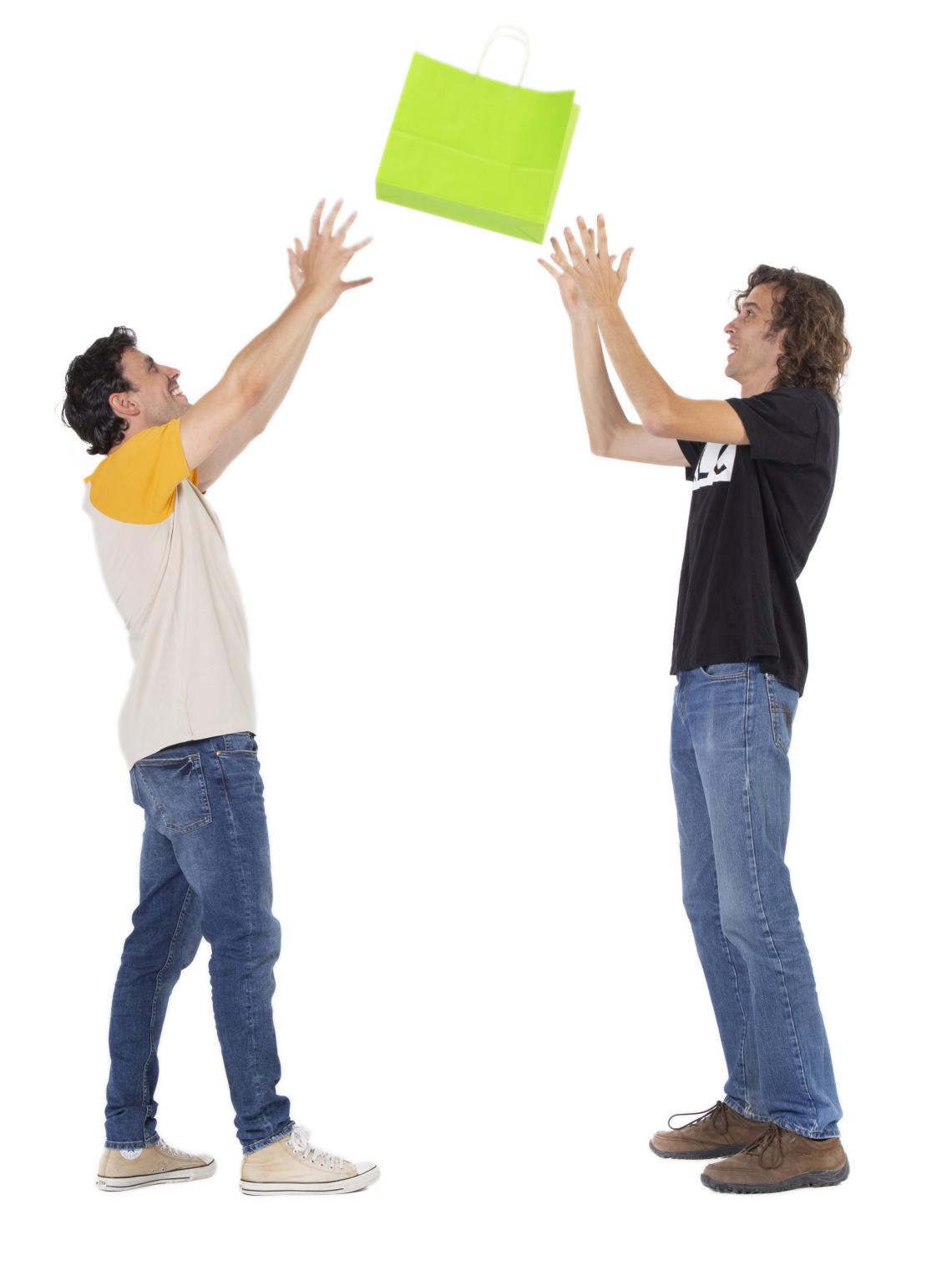 Bolsas de asa rizada 120 g 36x31x12