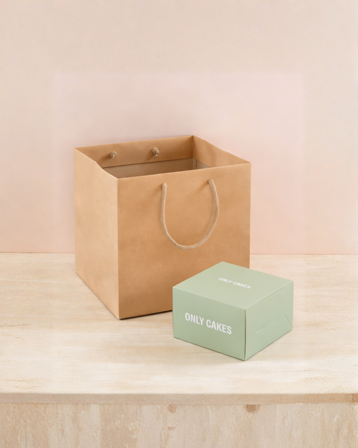 Bolsa de papel reciclado 28x26x28