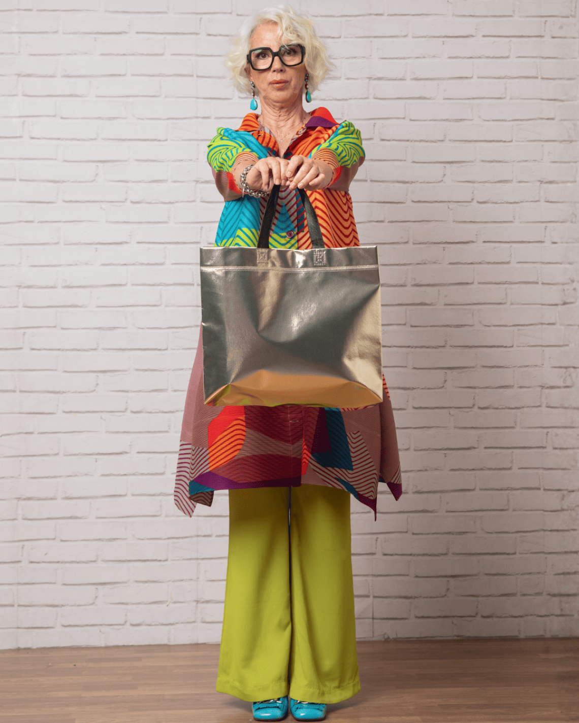 Bolsa tela laminada 40x35x12