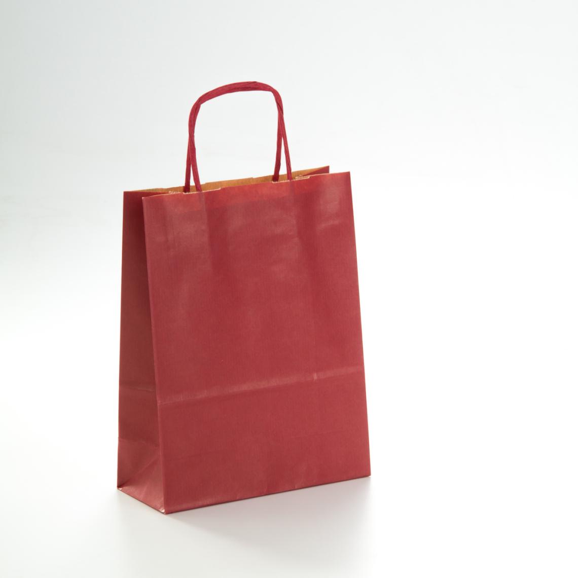 Bolsas de papel ecológico de colores 18x24x8
