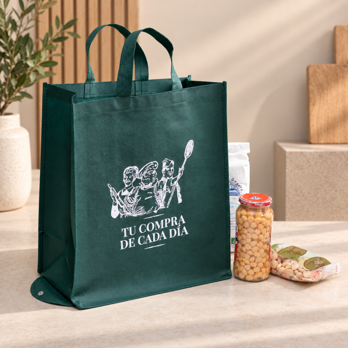 Bolsas de tela plegables 35x40x20