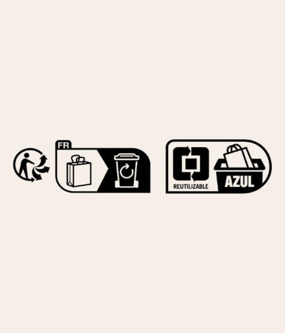 Logos reciclaje bolsas botella