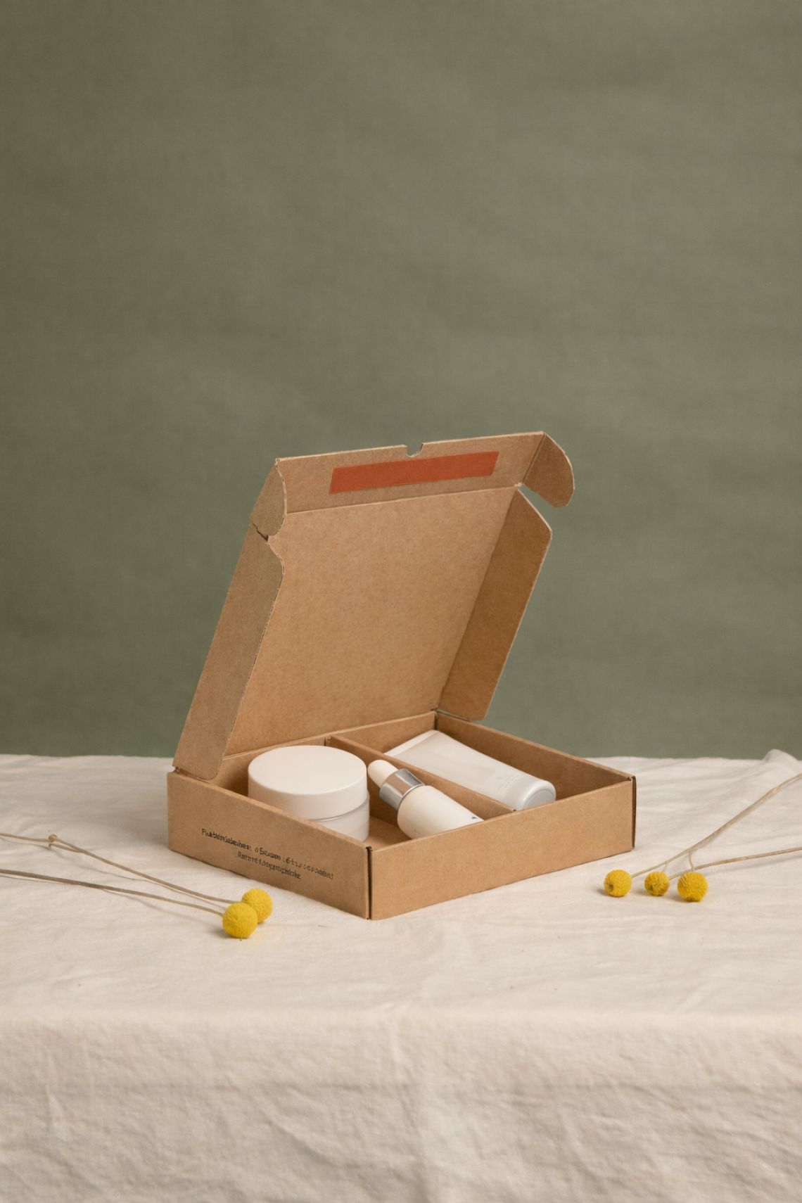 Cajas con separador ecommerce de cartón reciclado 27x20x5| Fabricadas por personas con discapacidad intelectual