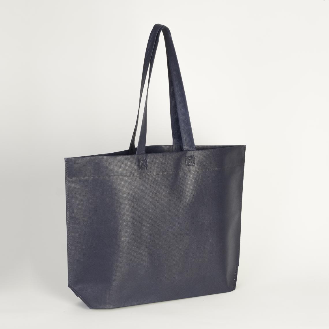 Bolsas de tela reciclada con asas largas y huelle en base