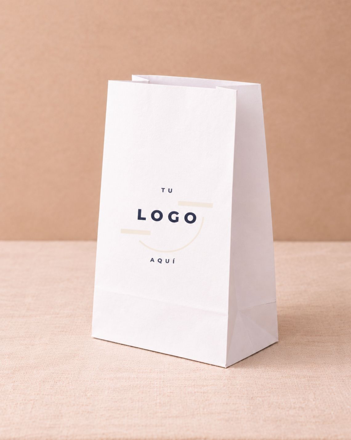Bolsas de papel blancas sin asas 22x30x12