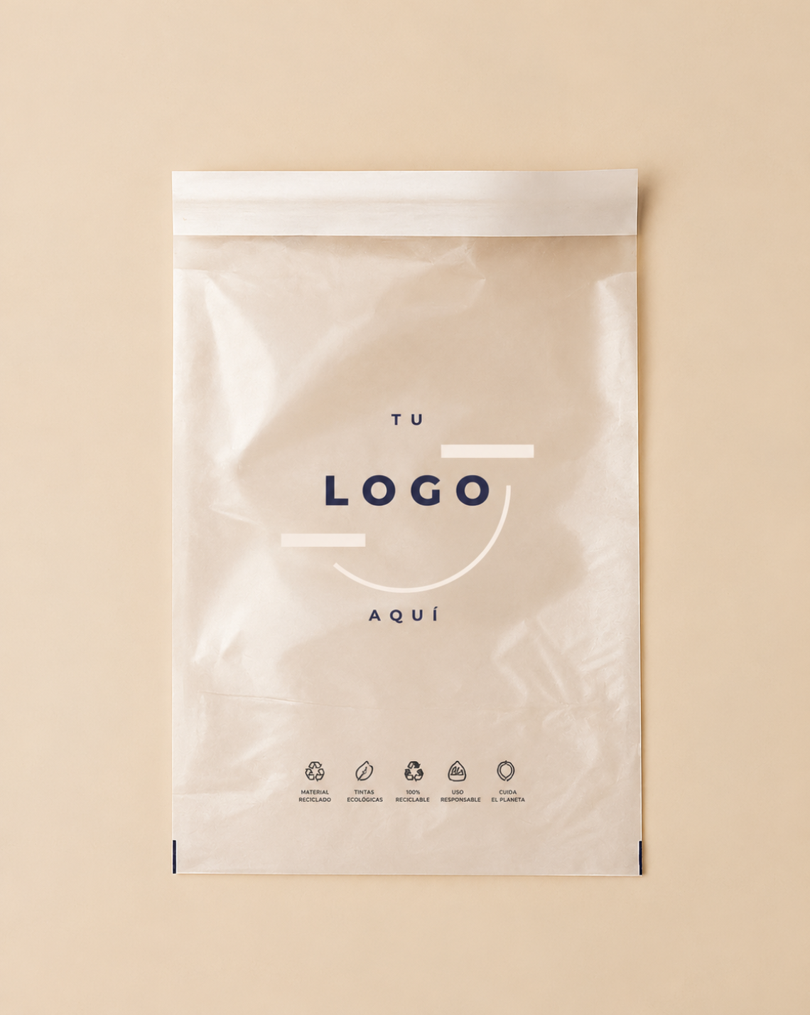 Sobres de papel transparente 25x30+4