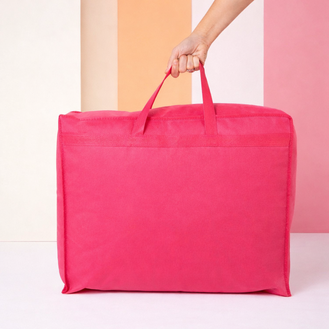 Bolsa para guardar edredón de color gris55x45x15