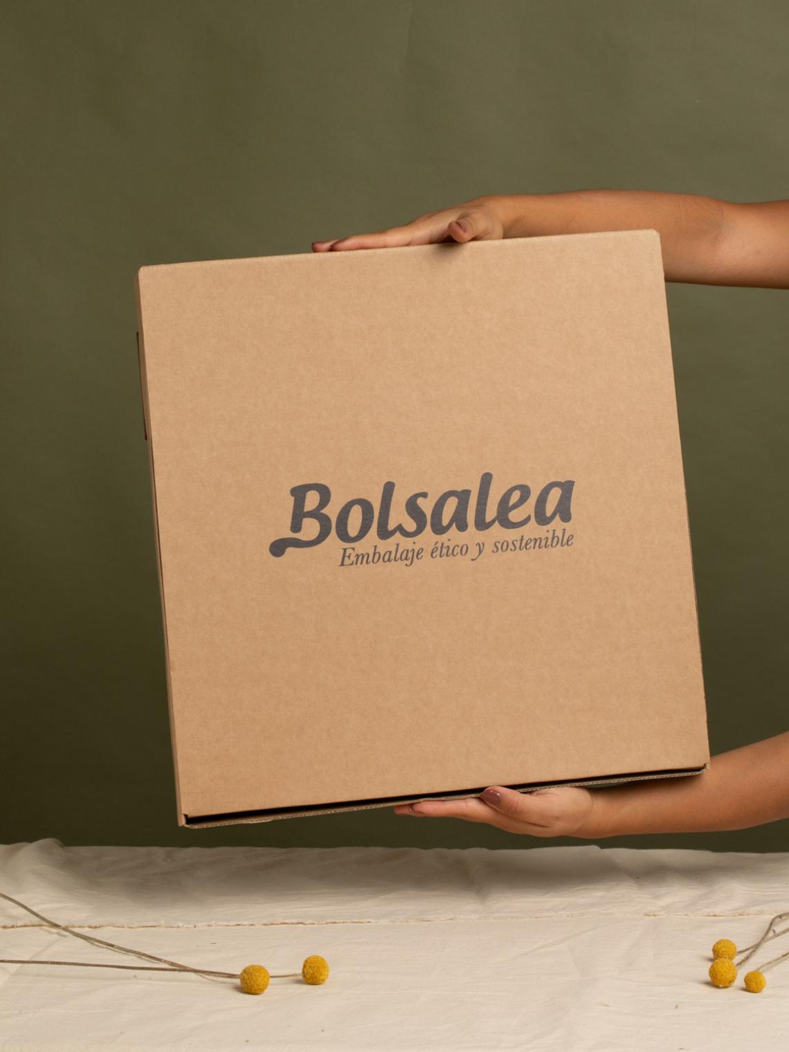 Cajas de cartón reciclado para ecommerce plana 41x42x5