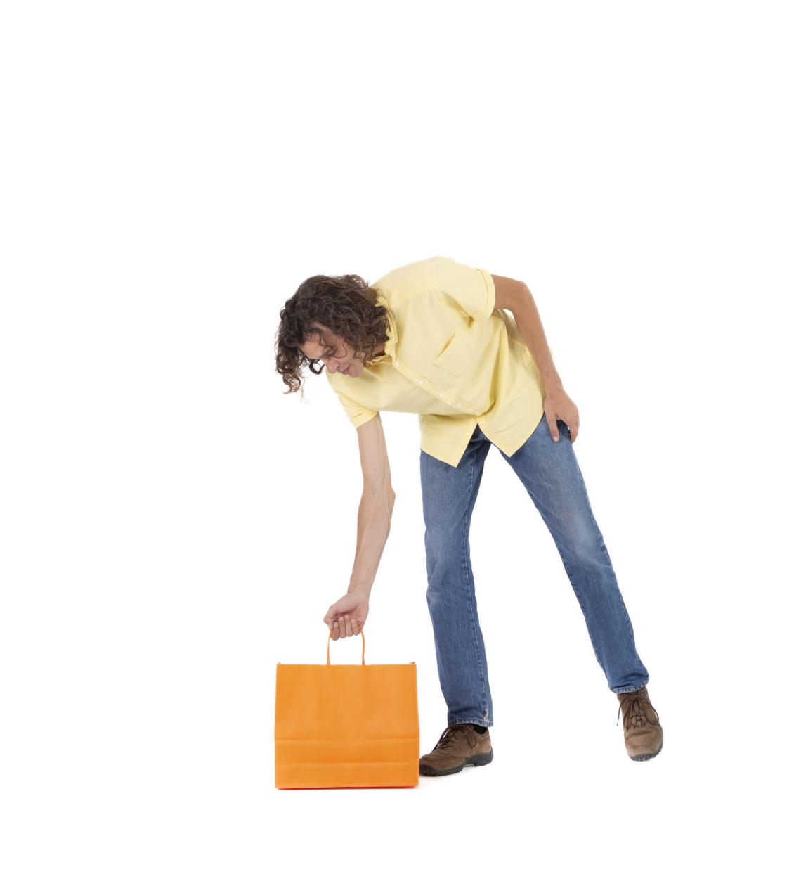 Bolsas de asa rizada 120 g 36x31x12