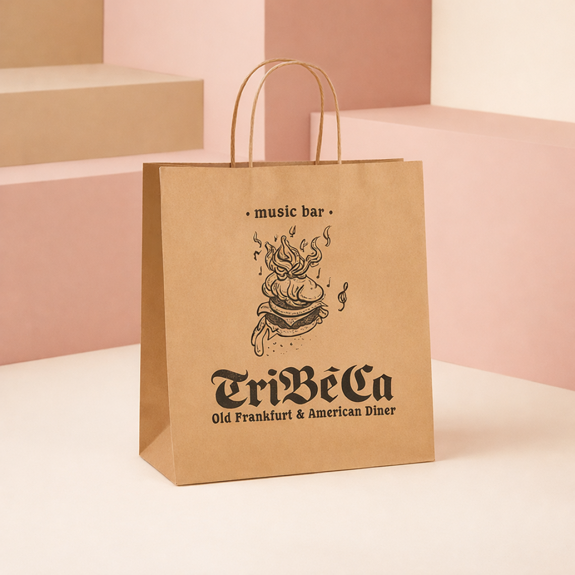 Bolsas de papel medianas para take away comprar