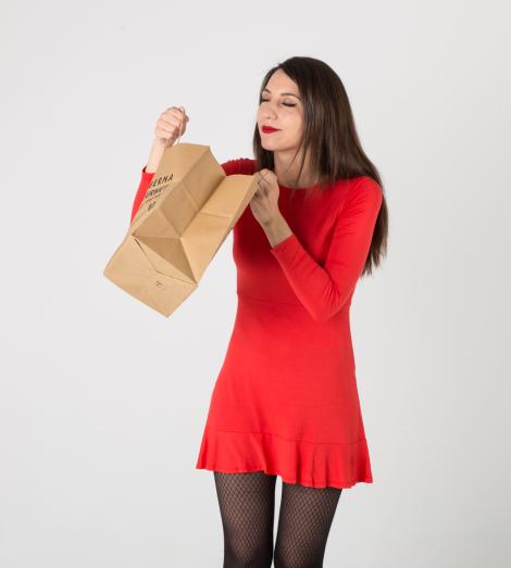 Bolsas de papel medianas para llevar comida Bolsas de papel medianas para take away comprar