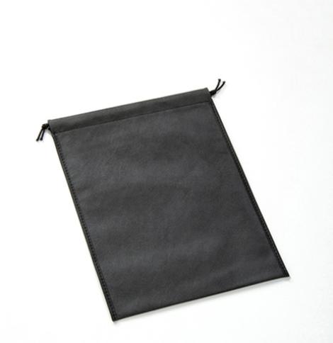 Sacos de tela reciclada medianos de color negro