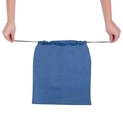 Sacos de tela reciclada azules