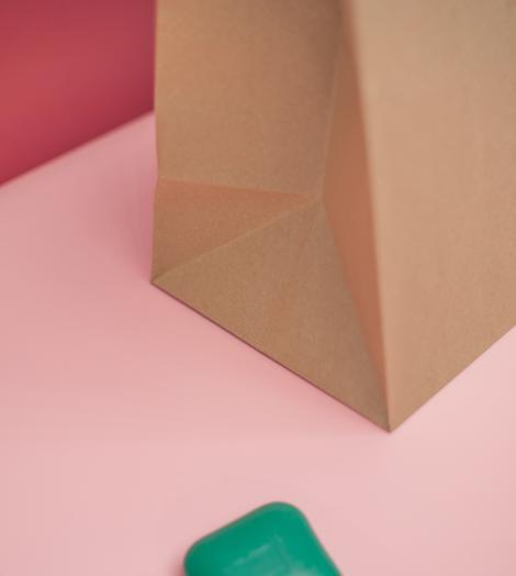 Bolsas de papel sin asas kraft reutilizables bolsas de papel sin asas