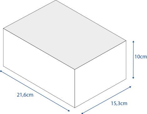 Cajas para ecommerce 21,6x10x15,3. Cartón reciclado