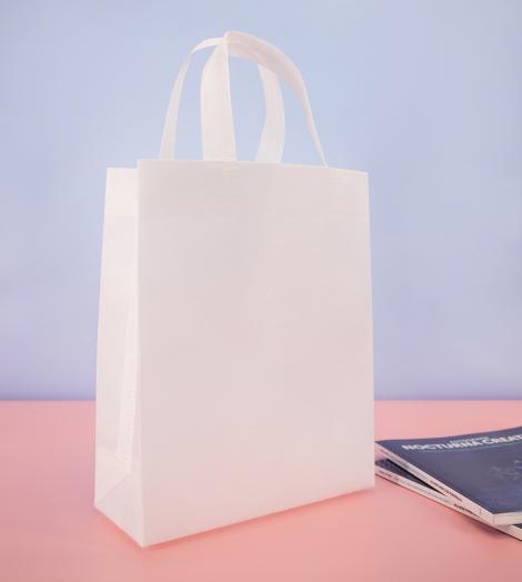 Bolsas de tela reciclada blancas