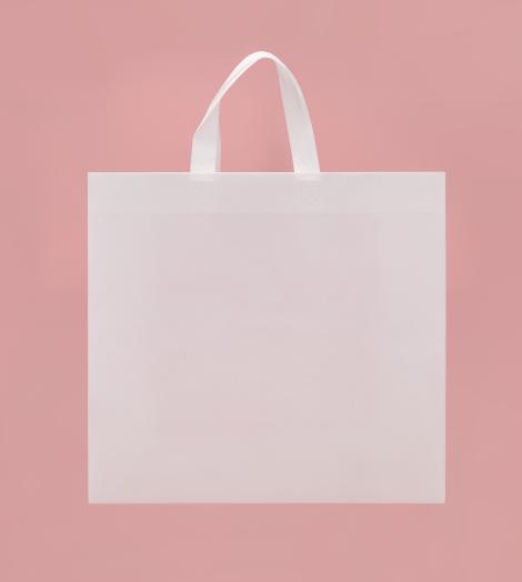 Bolsas hechas con tejido reciclado por mayor Bolsas hechas con tejido reciclado blanco