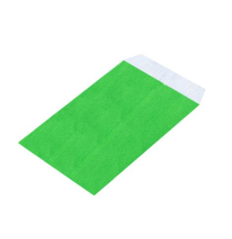 Sobres de papel de color verde