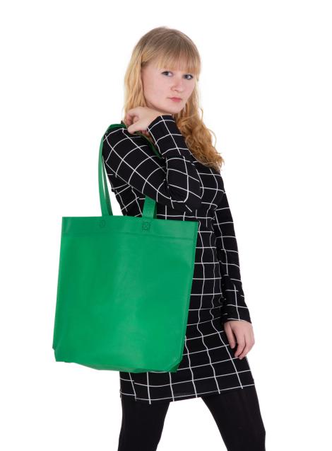 Bolsa de tela termosellada verde