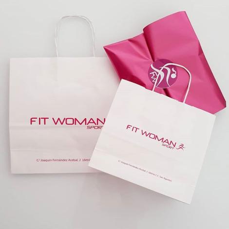 Bolsas blancas con logo