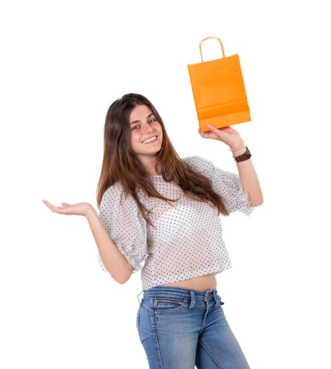 Bolsas de papel 100 g 18x24x8