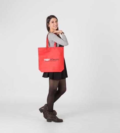 Bolsa de tela termosellada 42x40x10 Bolsa de tela termosellada 42x40x10