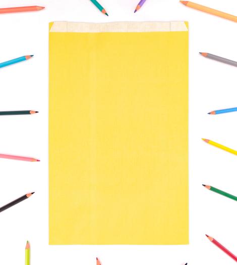 Sobres de papel 50 g con fuelle 24x42x6