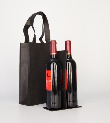 Bolsas de tela para dos botellas 18x30x9 Bolsas de tela para dos botellas 18x30x9