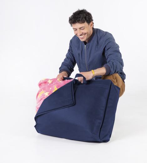 Bolsa azules para guardar edredones 60x50x20
