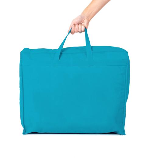 Bolsa para guardar edredones de color turquesa 60x50x20
